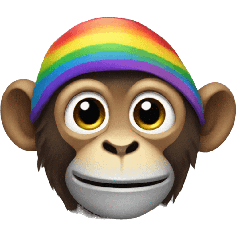 Rainbow Monkey emoji