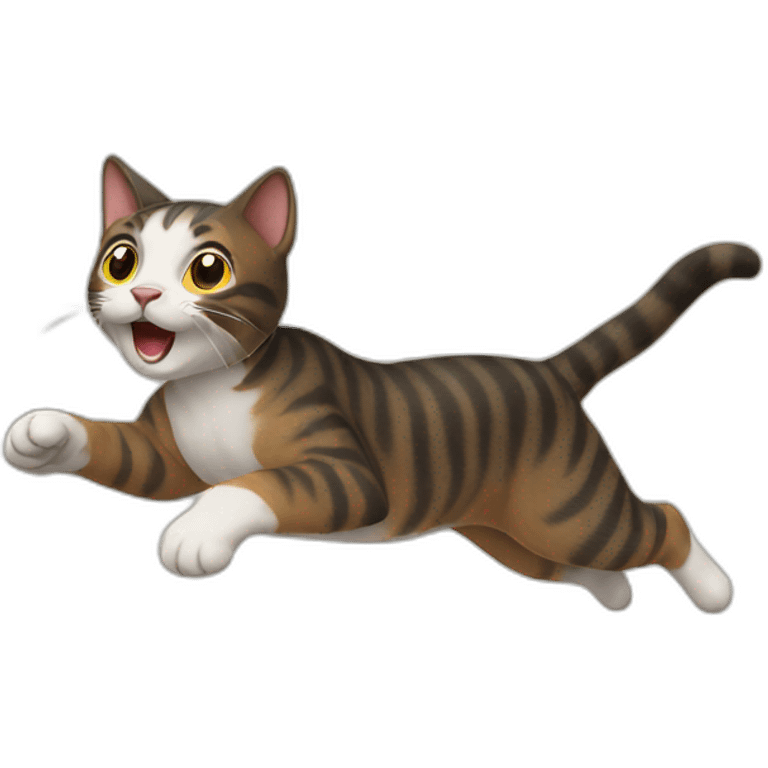 cat running  emoji