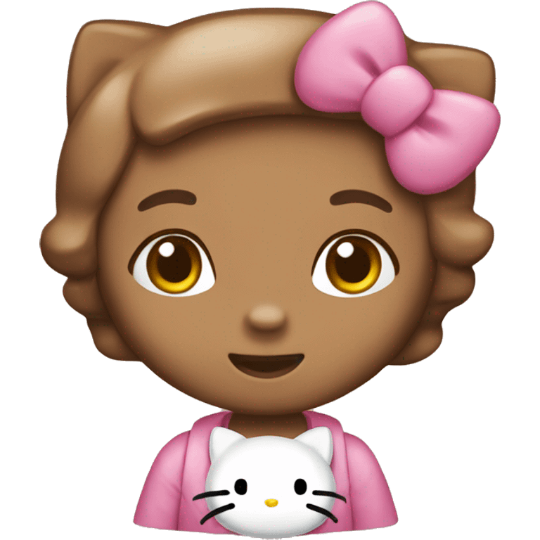 Hello kitty Brown  emoji