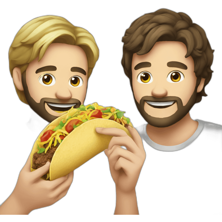 pewdiepie and jew eating taco emoji