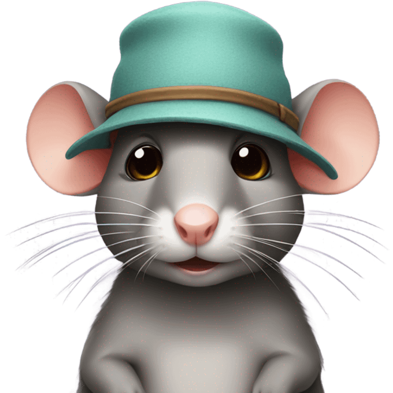 rat wearing a hat emoji