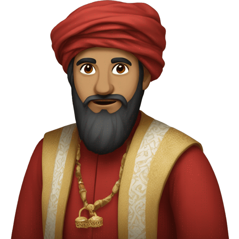 A caliph with red clothes emoji