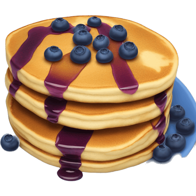 Blueberry pancakes  emoji