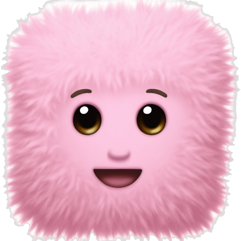 Light Pink fuzzy Letter m emoji