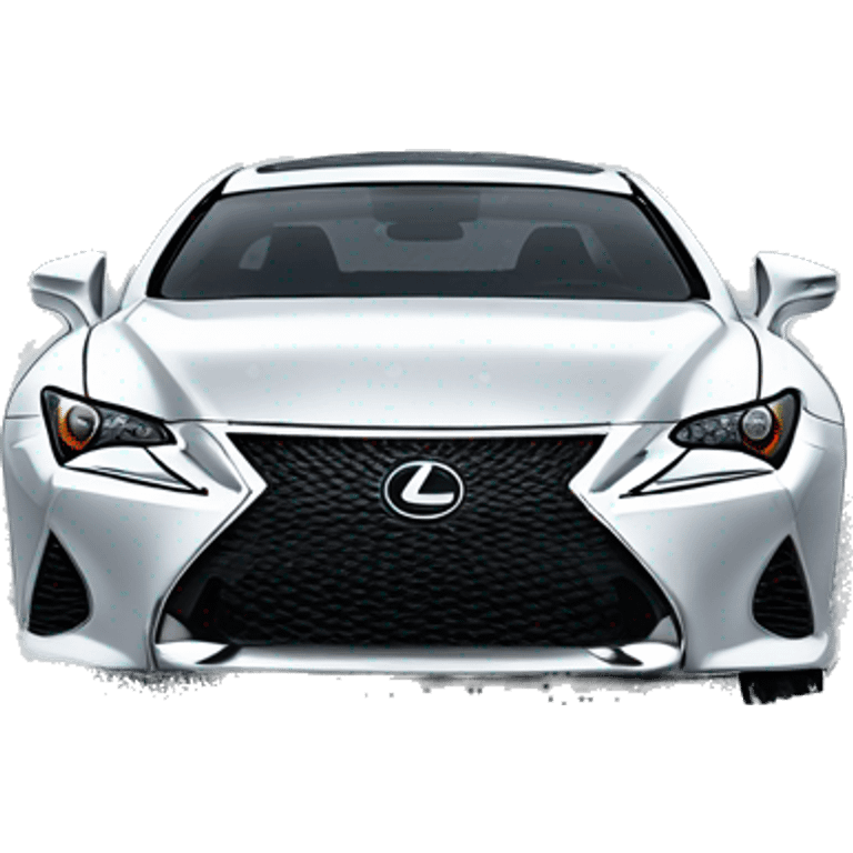 Lexus RC in the snow emoji