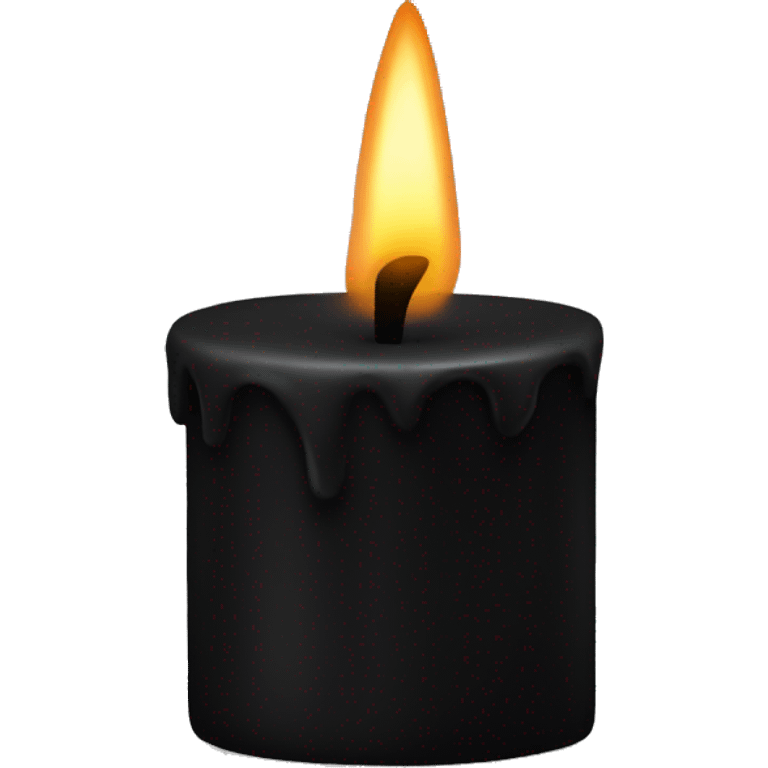 black candle emoji