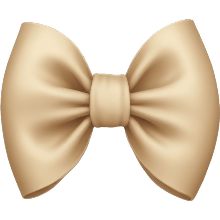 beige bow emoji