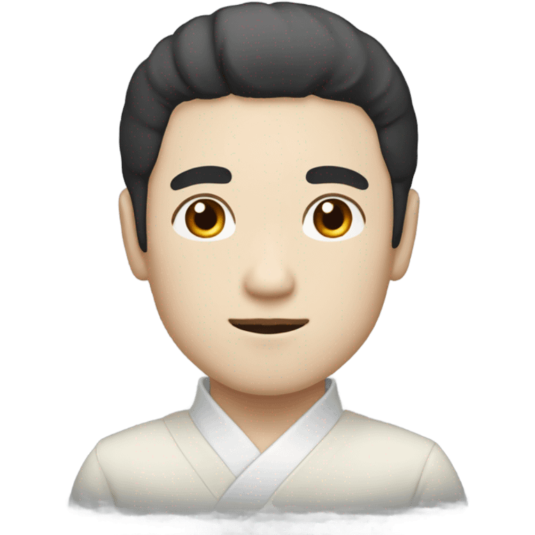 man from japan, white skin, black hair emoji