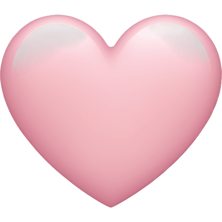 Light pink heart emoji