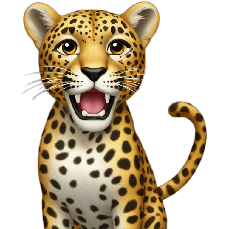 Leopard takes pictures emoji