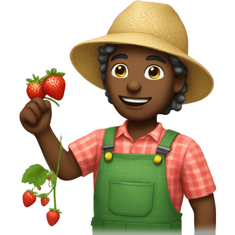 strawberry picker emoji