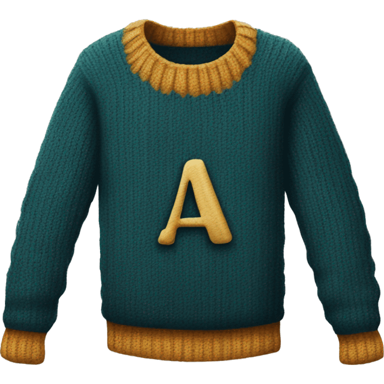 Harry Potter sweater with a letter A emoji