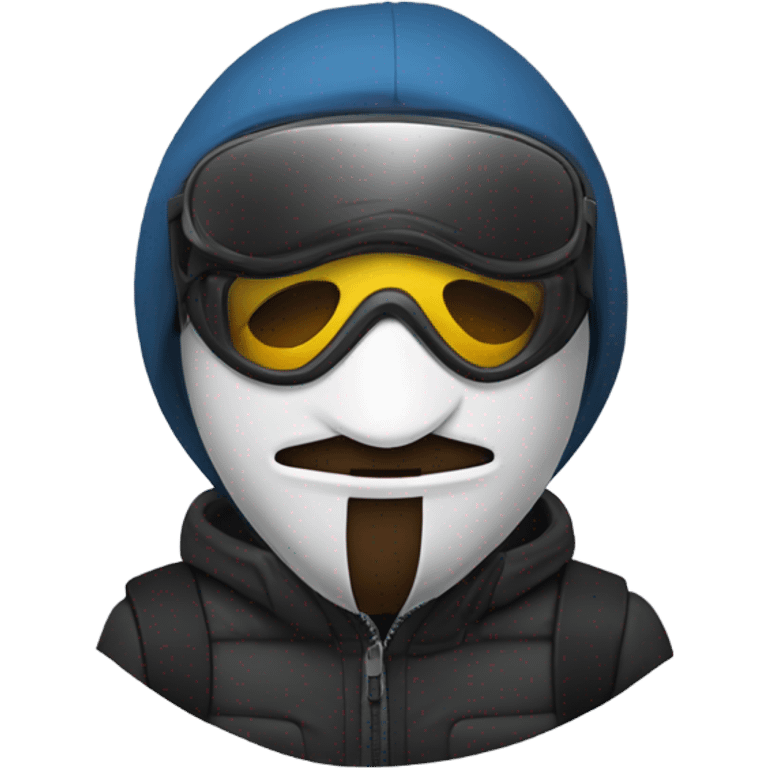 Guy Fawkes ski emoji