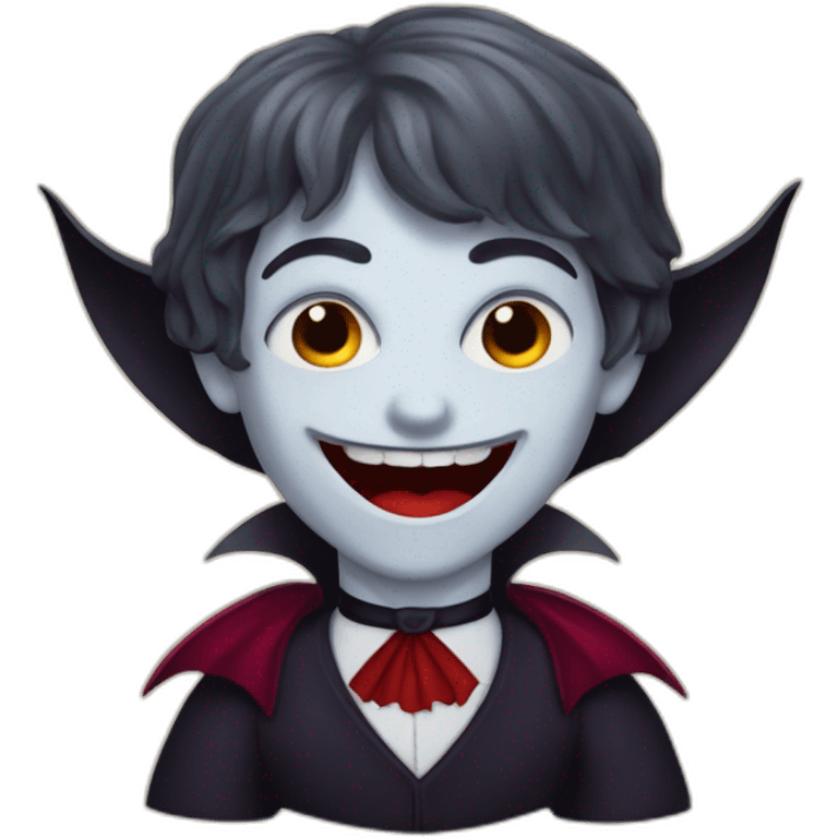 Vampire qui sort d’un livre emoji