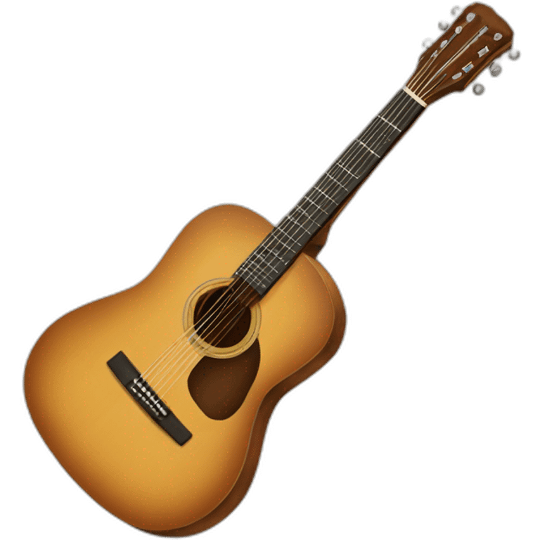 Guitare acoustique emoji