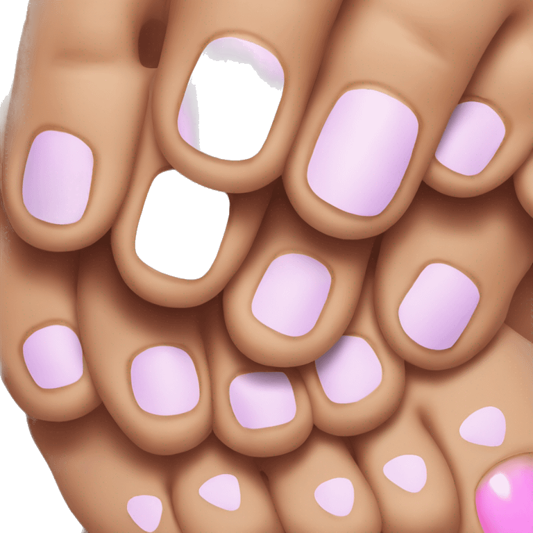 Painted toe nails  emoji