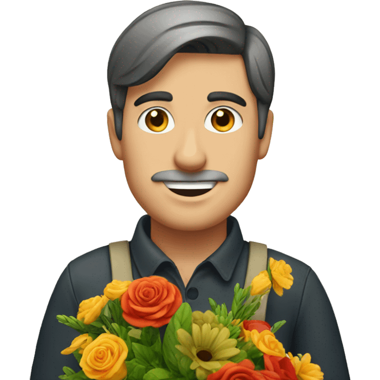 florist with germany background emoji