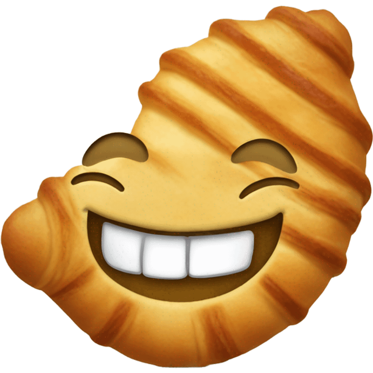 croissant smiling emoji