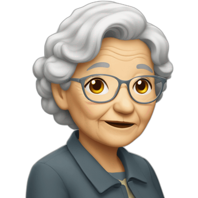 Old Lady Died emoji