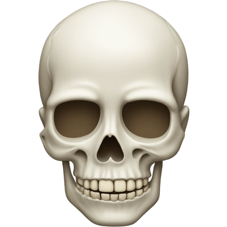 Skull emoji with right side of head  emoji