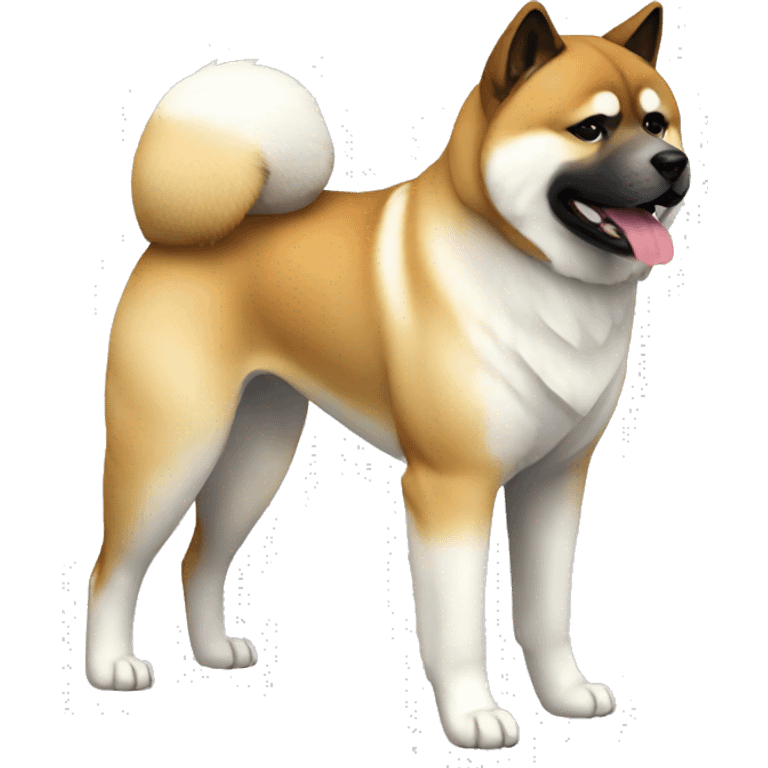 Akita Dog Breed Full Body emoji