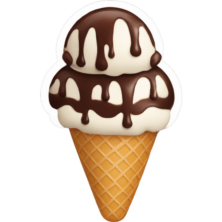 ice cream chocolate emoji