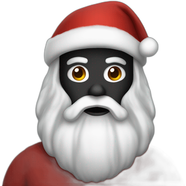 Dark vador dress like santa claus emoji