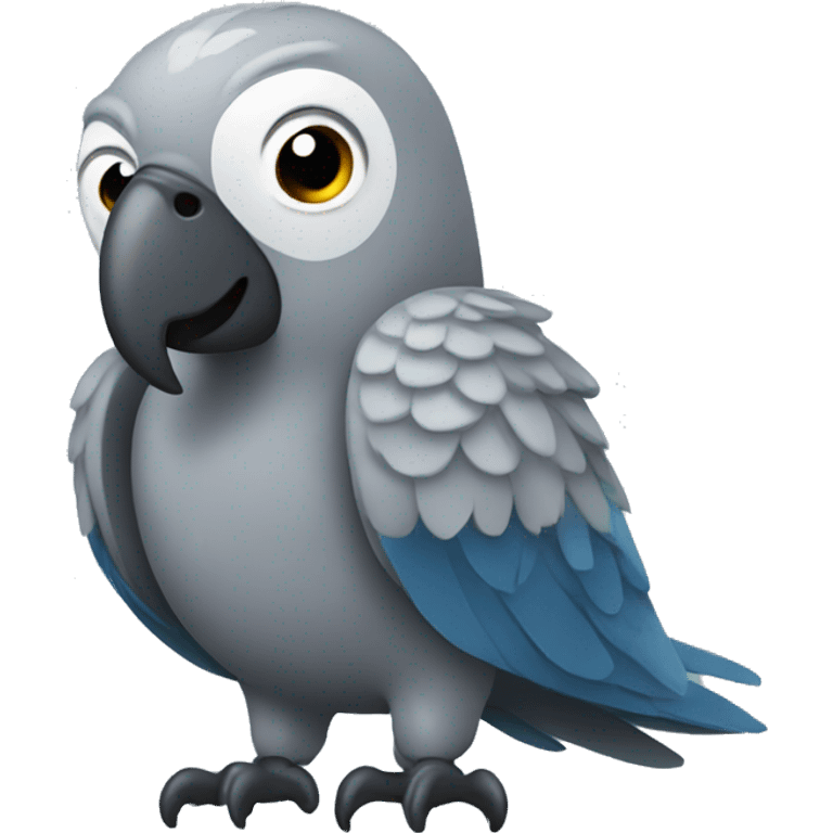 big gray parrot emoji