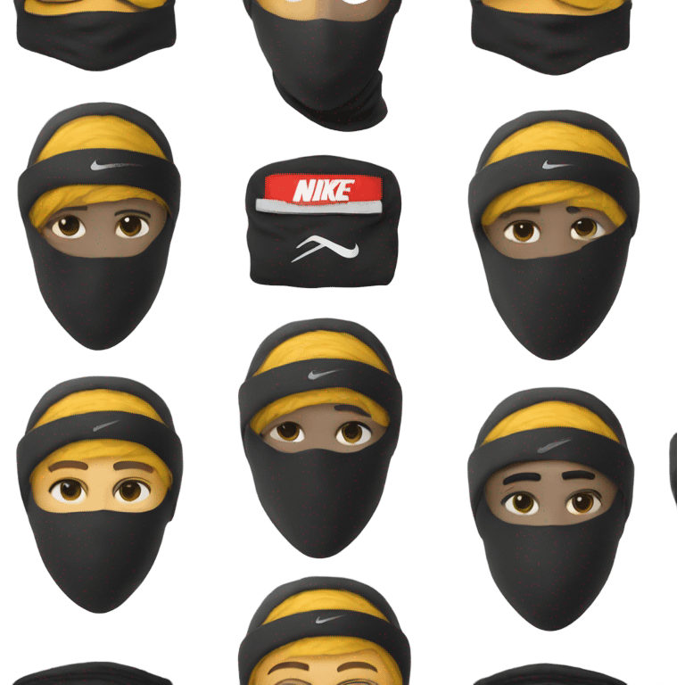 Nike ski mask emoji