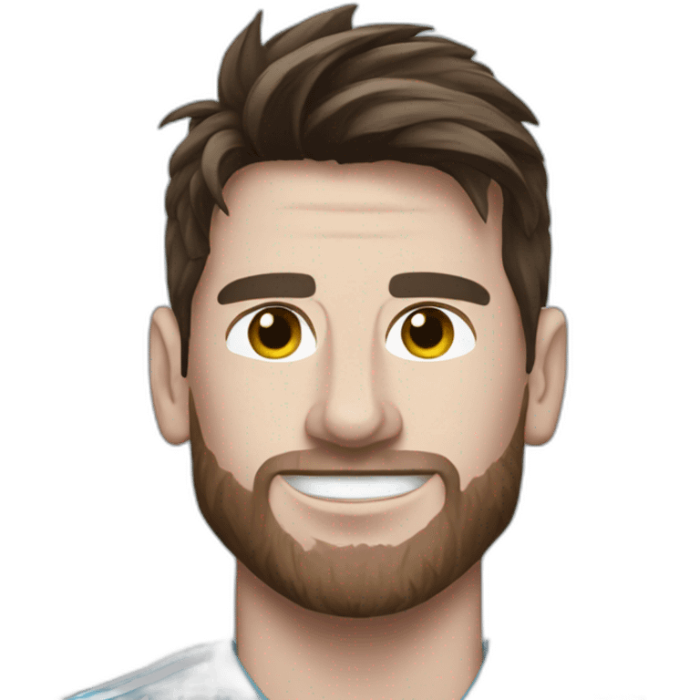 Messi with argentina jersey emoji