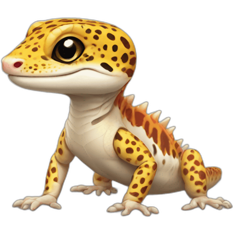 Leopard Gecko, robotic, dragon emoji