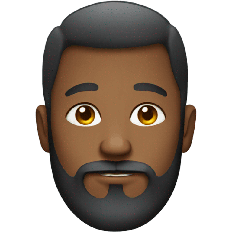 man with beard portrait emoji