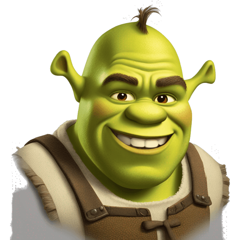 shrek from dreamworkss. emoji