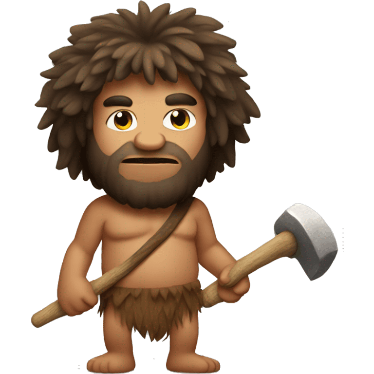 short caveman with club emoji