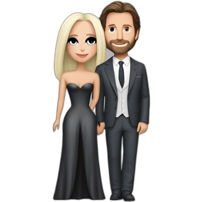 Lady Gaga et Bradley Cooper emoji