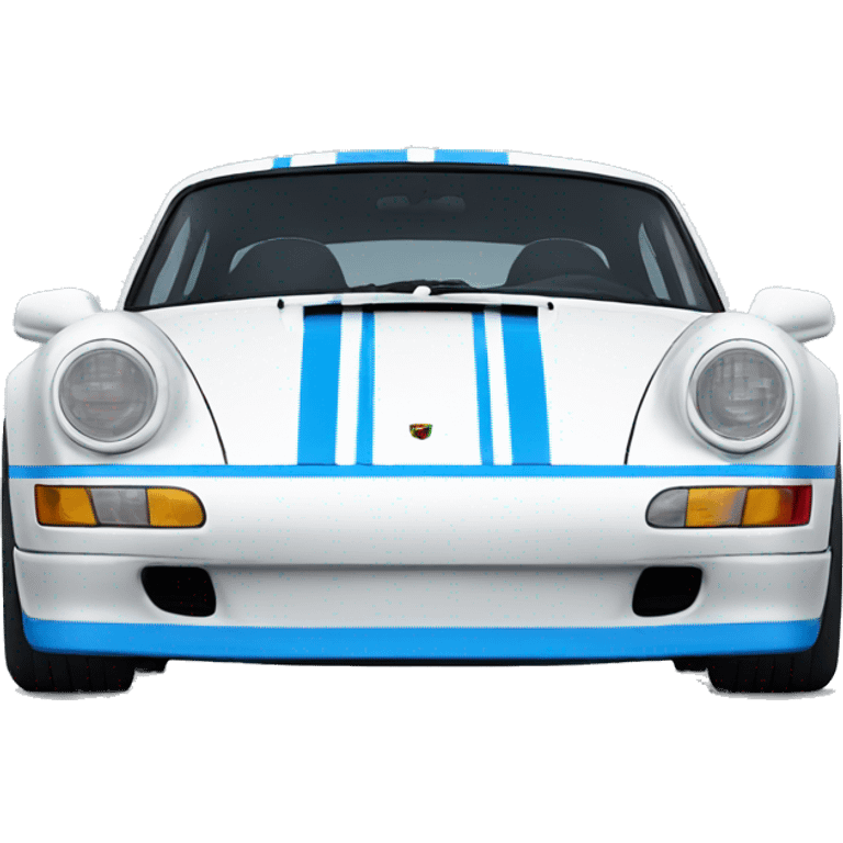 porsche with a blue stripe in the middle emoji