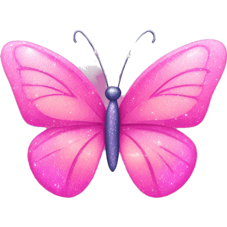 pink sparkle butterfly emoji