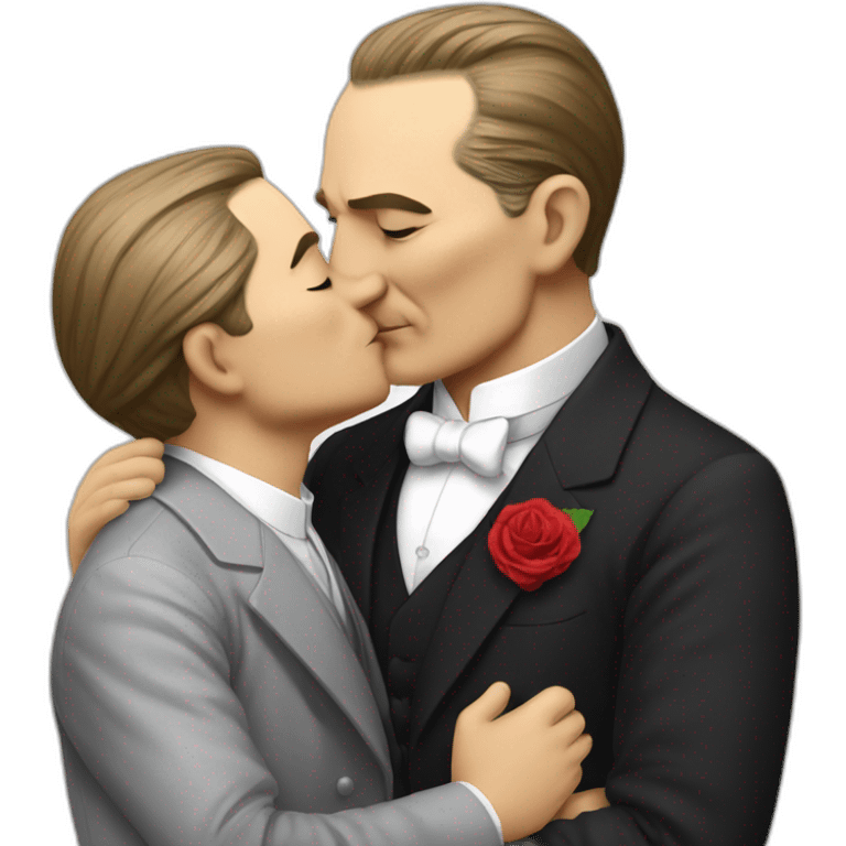 Ataturk kisses lgbt emoji