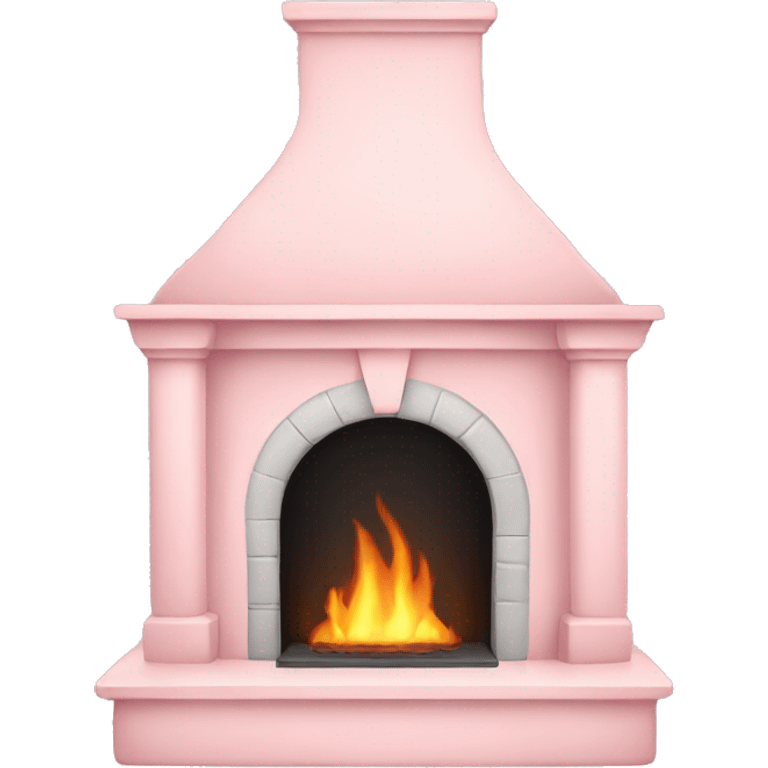 pale pink fire place emoji