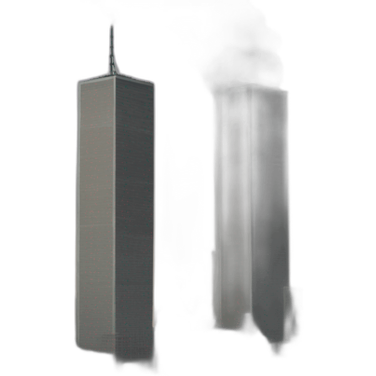 twin towers during attack emoji