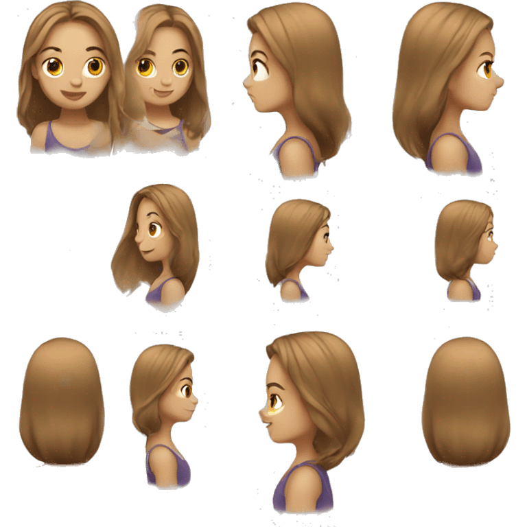 Light brown hair girl  emoji