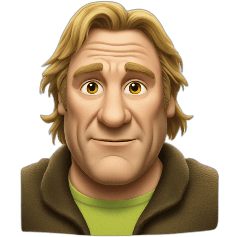 Depardieu oreilles Shrek emoji