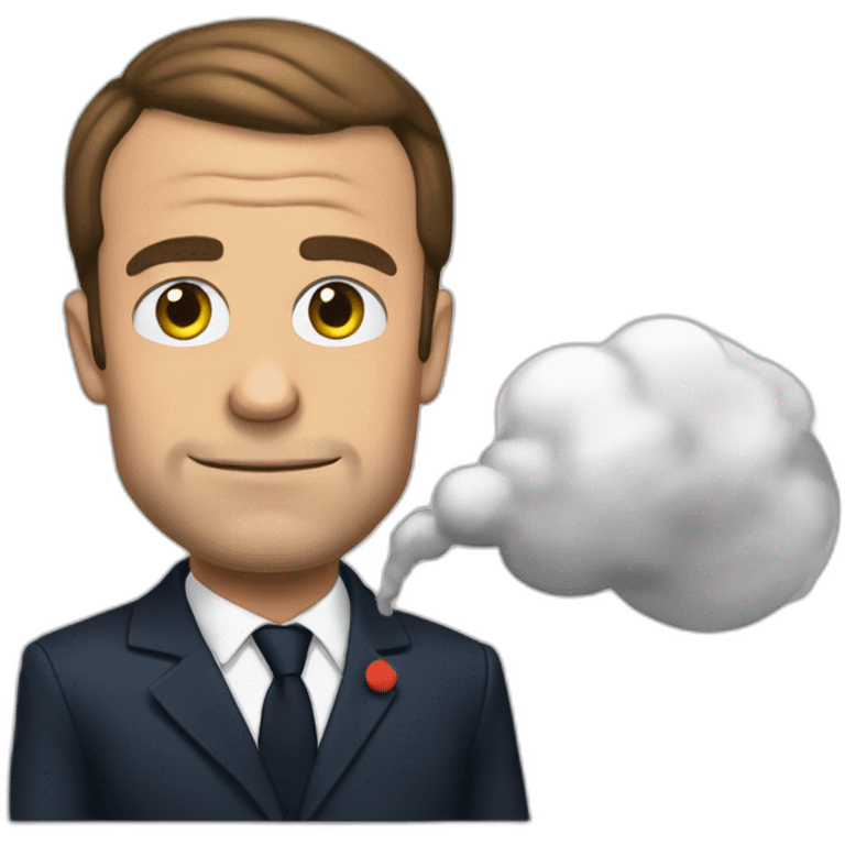 macron qui fume emoji