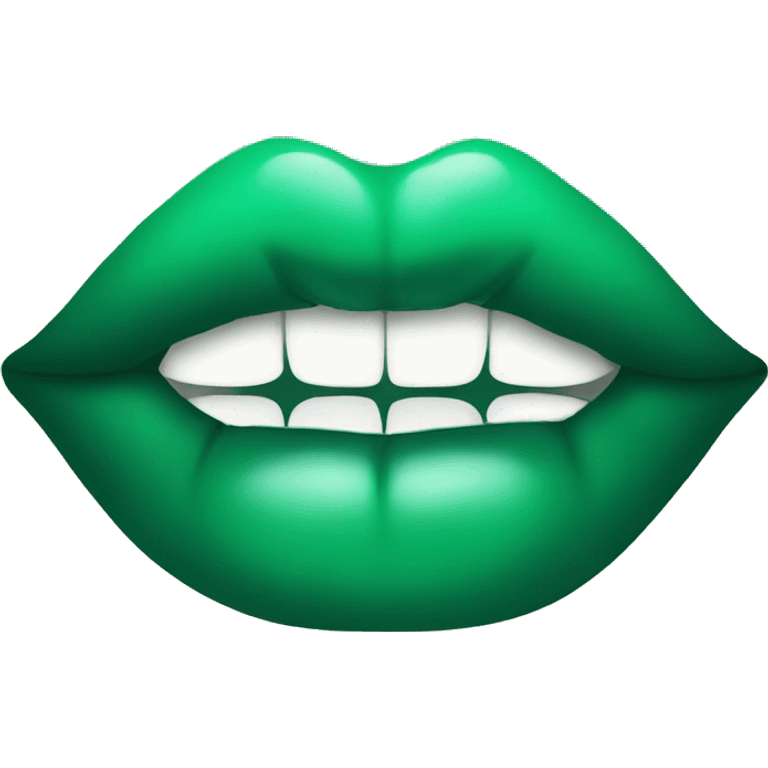  Lips emerald emoji