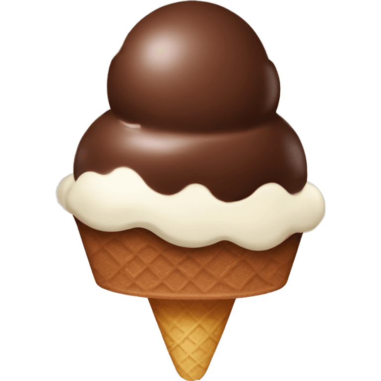 chocolate icecream emoji