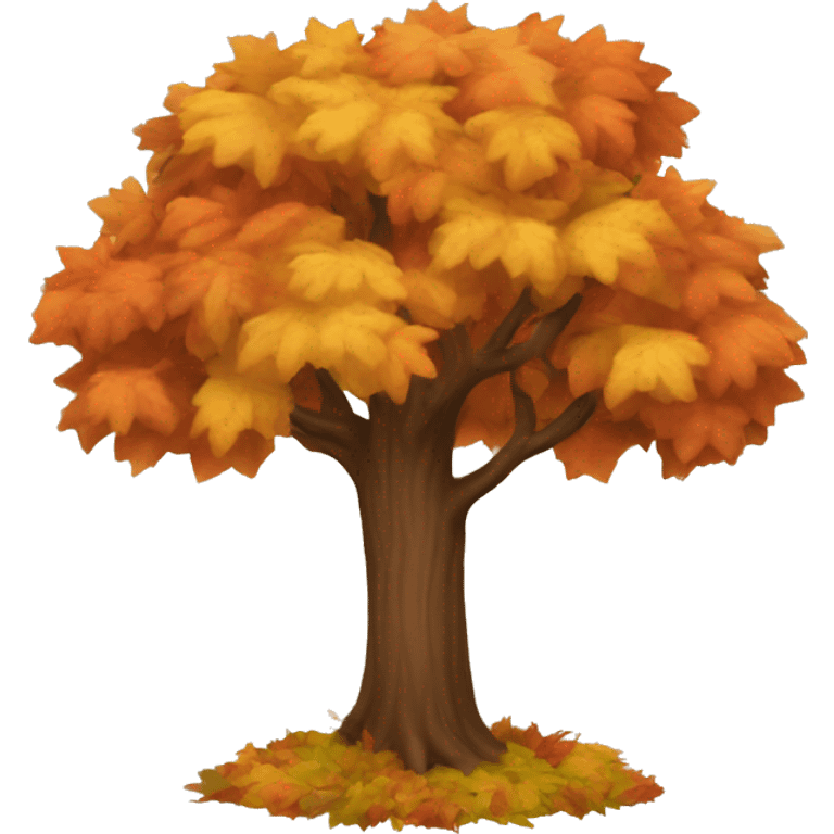 Autumn tree emoji