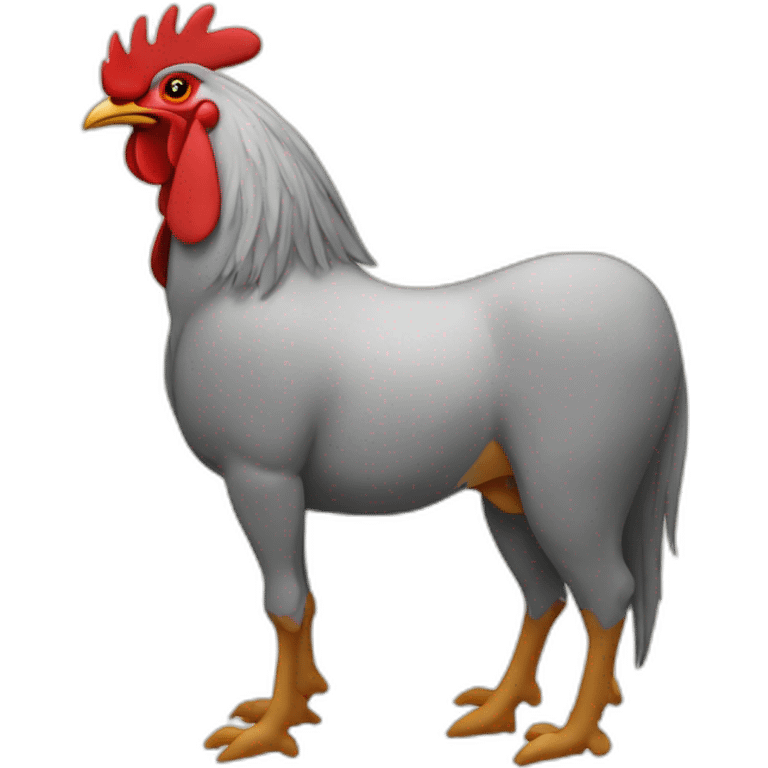 Rooster donkey  emoji