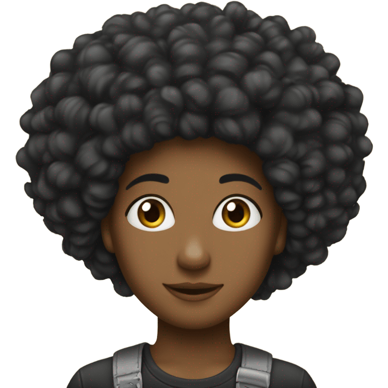 Eu sou preto com cabelo afro uso brinco  emoji