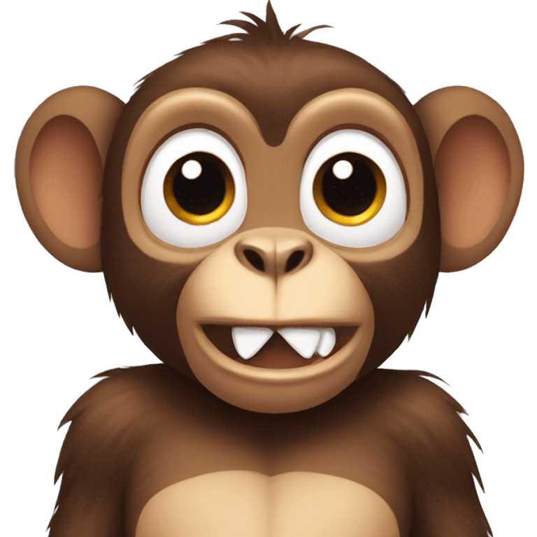 MOnkey with big ears and rabbit teeth emoji