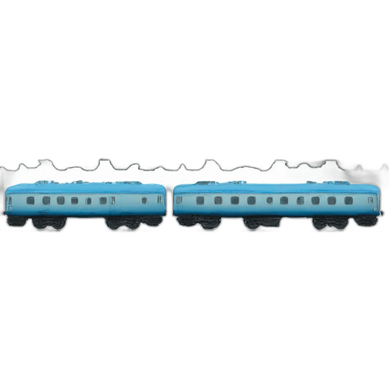 blue russian train, frontal view emoji